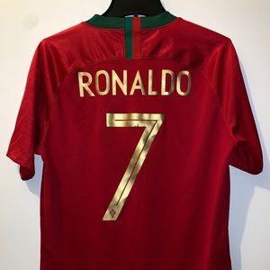 Cristiano Ronaldo Nike Authentic Portugal Jersey L
